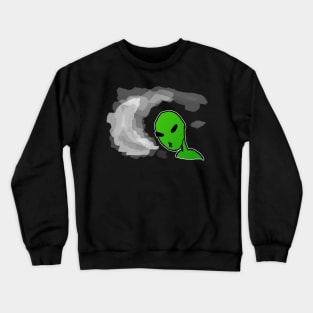 Alien blowing smoke Crewneck Sweatshirt